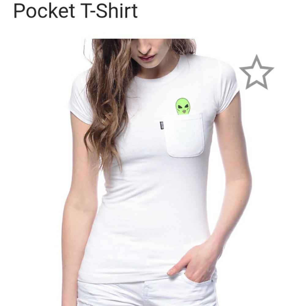 RIPNDIP tee with Lord Alien in Pocket